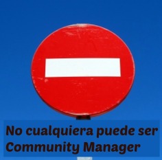 No cualquiera Community Manager